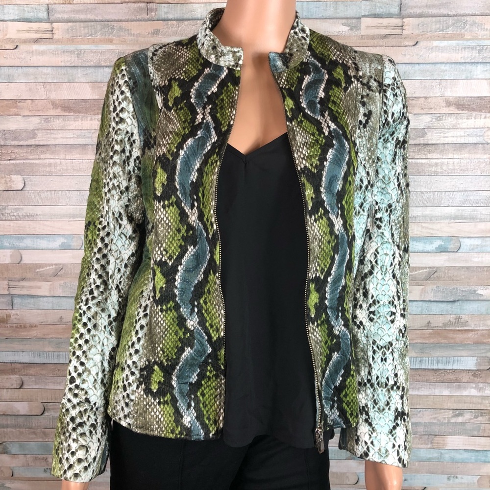 Louben Snake Print Jacket Size 8